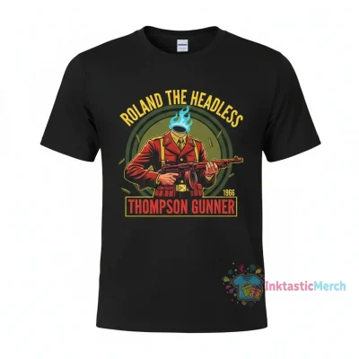 Warren Zevon Roland the Headless Thompson Gunner Men's Heavyweight T-Shirt, Black, Size S