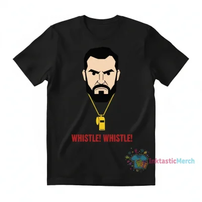Roy Kent Whistle Shirt - Men's Heavyweight T-Shirt (Black)
