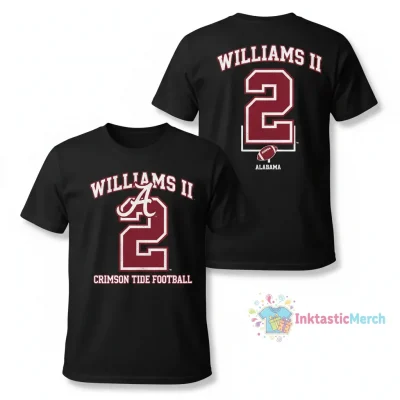 Ryan Williams 2 Alabama Crimson Tide Football Name & Number T-Shirt