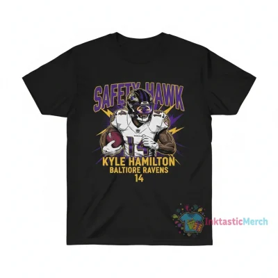 Kyle Hamilton Baltimore Ravens Signature Graphic T-Shirt
