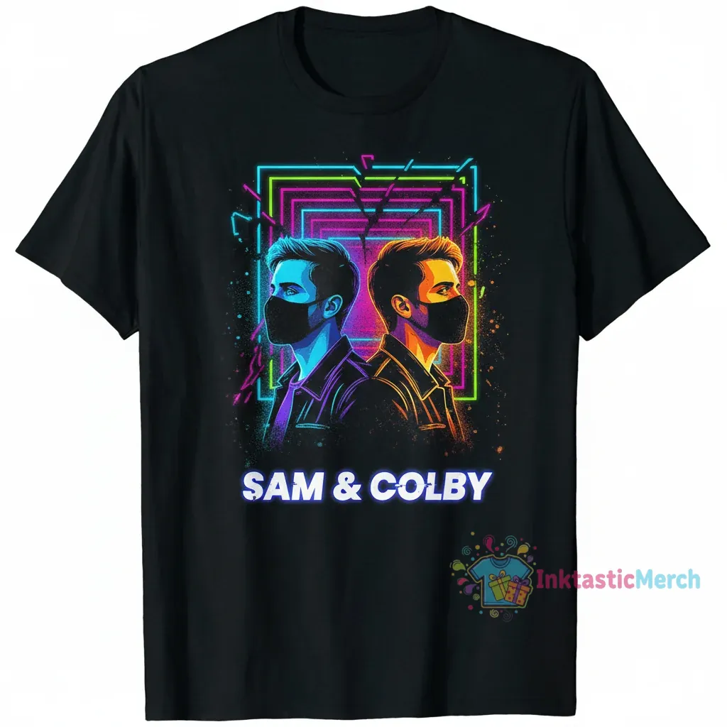 Sam & Colby Men's Heavyweight T-Shirt - Black, Size S 1 Sam & Colby Men's Heavyweight T-Shirt - Black, Size S