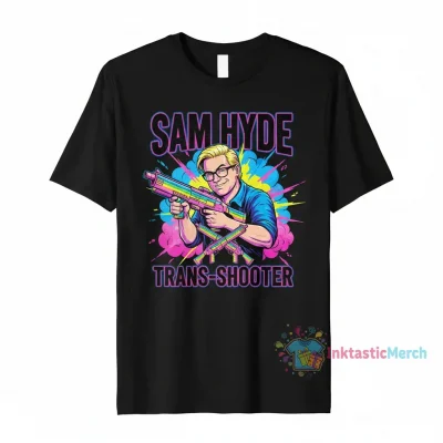 Sam Hyde Shooter Tee: Premium Men's Heavyweight T-Shirt in Black (Size S)