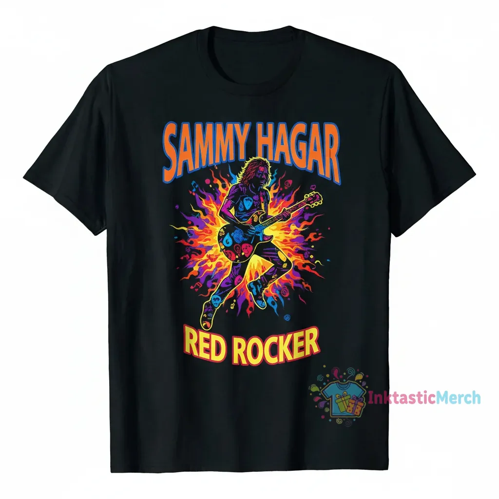 SAMMY HAGAR Men's Heavyweight Tee - Black S 1 SAMMY HAGAR Men's Heavyweight Tee - Black S