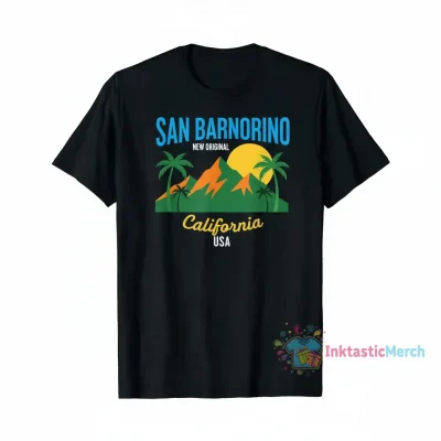 San Bernardino California USA City Men's Heavyweight T-Shirt - Black, Size S