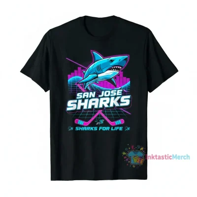 San Jose Sharks 2025 NHL Sharks For Life T-Shirt