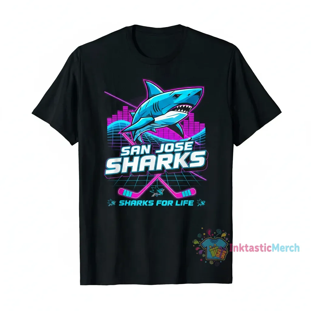 San Jose Sharks 2025 NHL Sharks For Life T-Shirt 1 San Jose Sharks 2025 NHL Sharks For Life T-Shirt
