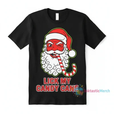 Santa Claus Candy Cane Vibe Tee