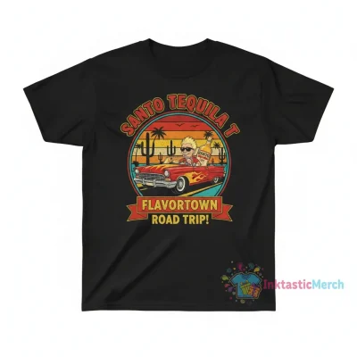 Santo Tequila T-Shirt: Guy Fieri's Road Trip Design
