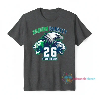 Saquon Barkley Philadelphia Eagles x Penn State Nittany Lions Football Fan T-Shirt