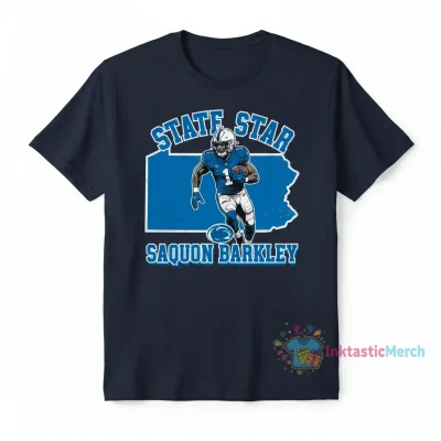 Saquon Barkley Penn State Nittany Lions Football "State Star" T-Shirt