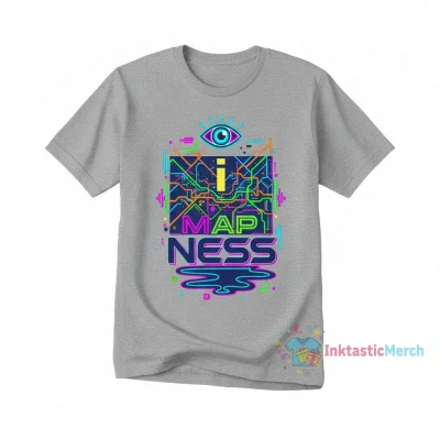 Say Eye Spell Map Say Ness T-Shirt | Funny Graphic Tee