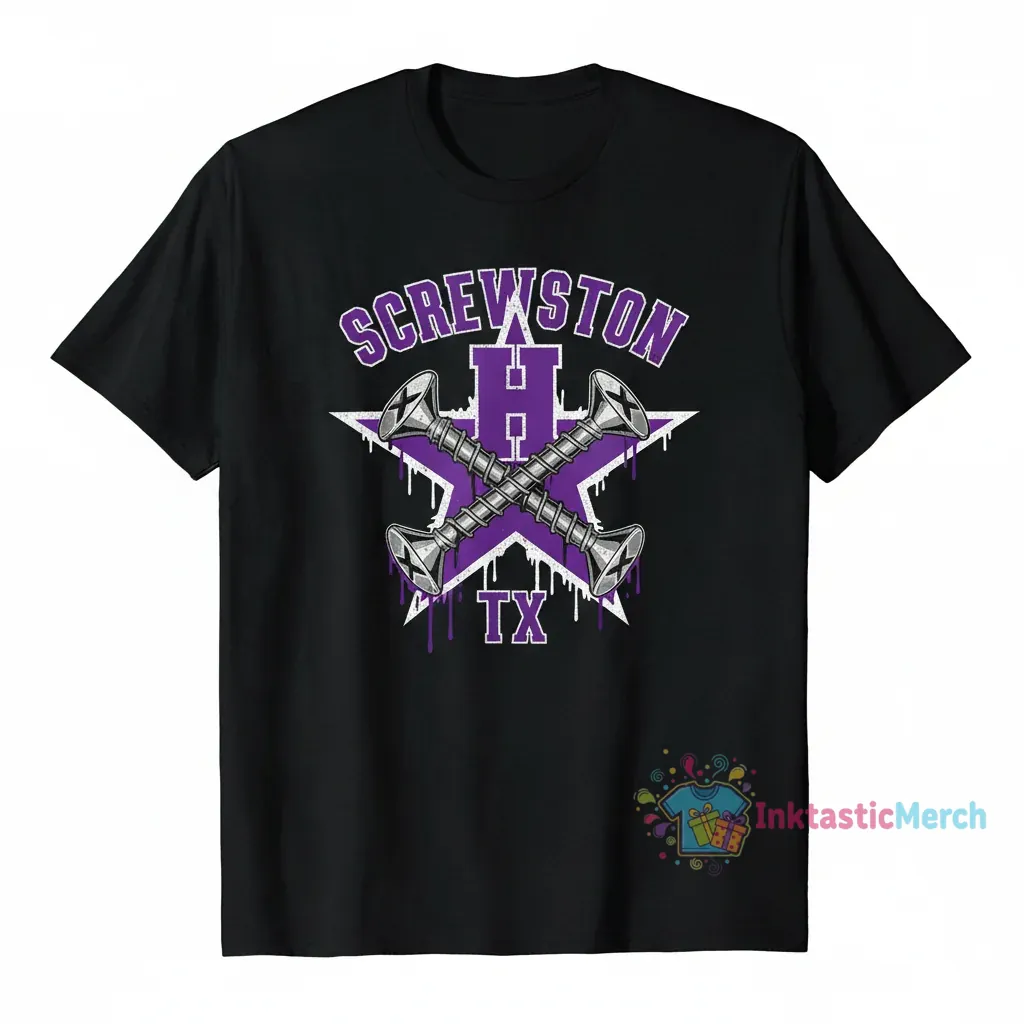 Screwston Classic Tee - Black 1 Screwston Classic Tee - Black