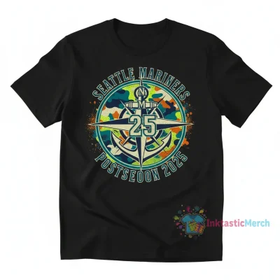 Seattle Mariners Postseason 2025 Camo Tee