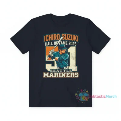 Seattle Mariners Ichiro Suzuki Hall of Fame 2025 Graphic T-Shirt