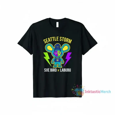 Seattle Storm Sue Bird x Labubu T-Shirt: Iconic Style, Lasting Quality