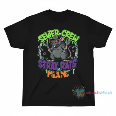 Sewer Crew Stray Rats Miami T-Shirt | Graphic Tee