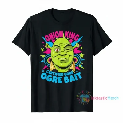 Shrek Meme Face Tee - Vintage Black