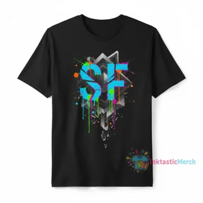 SF Sanity's Fall Blurry Heavyweight T-shirt - Black, Size S
