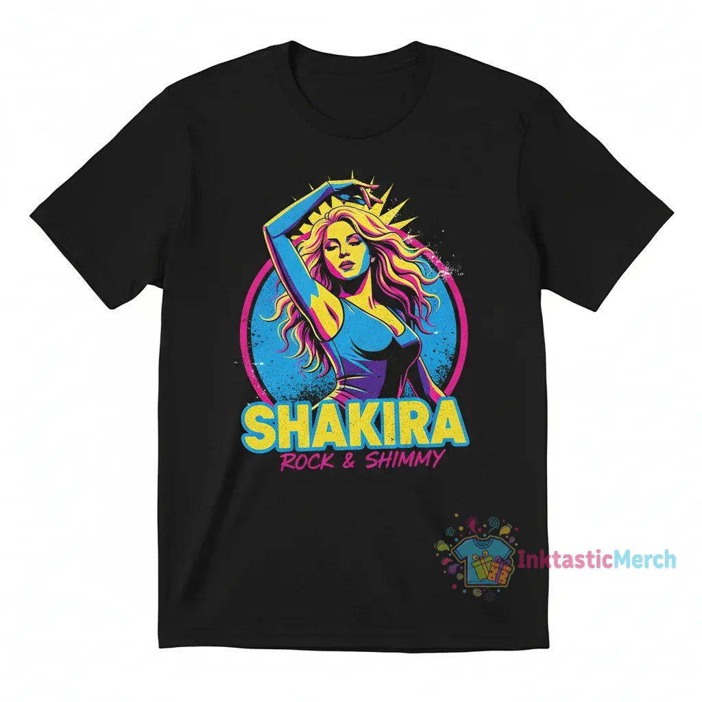 Shakira Vintage Heavyweight Tee - Black 1 Shakira Vintage Heavyweight Tee - Black