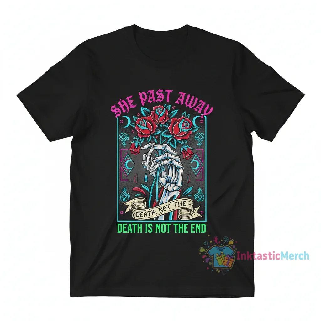 She Past Away Band T-Shirt - Premium Heavyweight Cotton, Black, Size S 1 She Past Away Band T-Shirt - Premium Heavyweight Cotton, Black, Size S