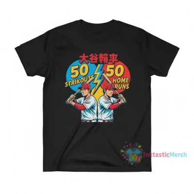Shohei Ohtani 50 Home Runs 50 Strikeouts Anime Shirt: A Tribute to Legend