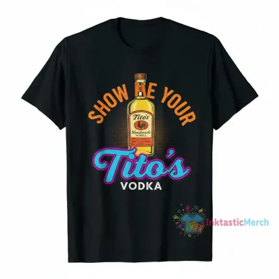 Show Me Your Tito's Vodka Men's Heavyweight T-Shirt - Black, Size S