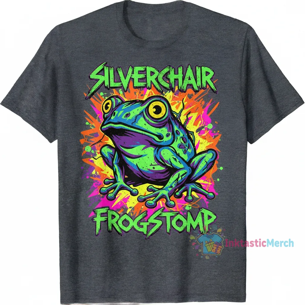 Silverchair Frogstomp Album T-Shirt - Men's Heavyweight Tee | Sport Grey 1 Silverchair Frogstomp Album T-Shirt - Men's Heavyweight Tee | Sport Grey
