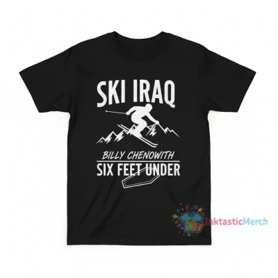 Ski Iraq Billy Chenowith Six Feet Under Youth Heavyweight T-Shirt - Black, Size S