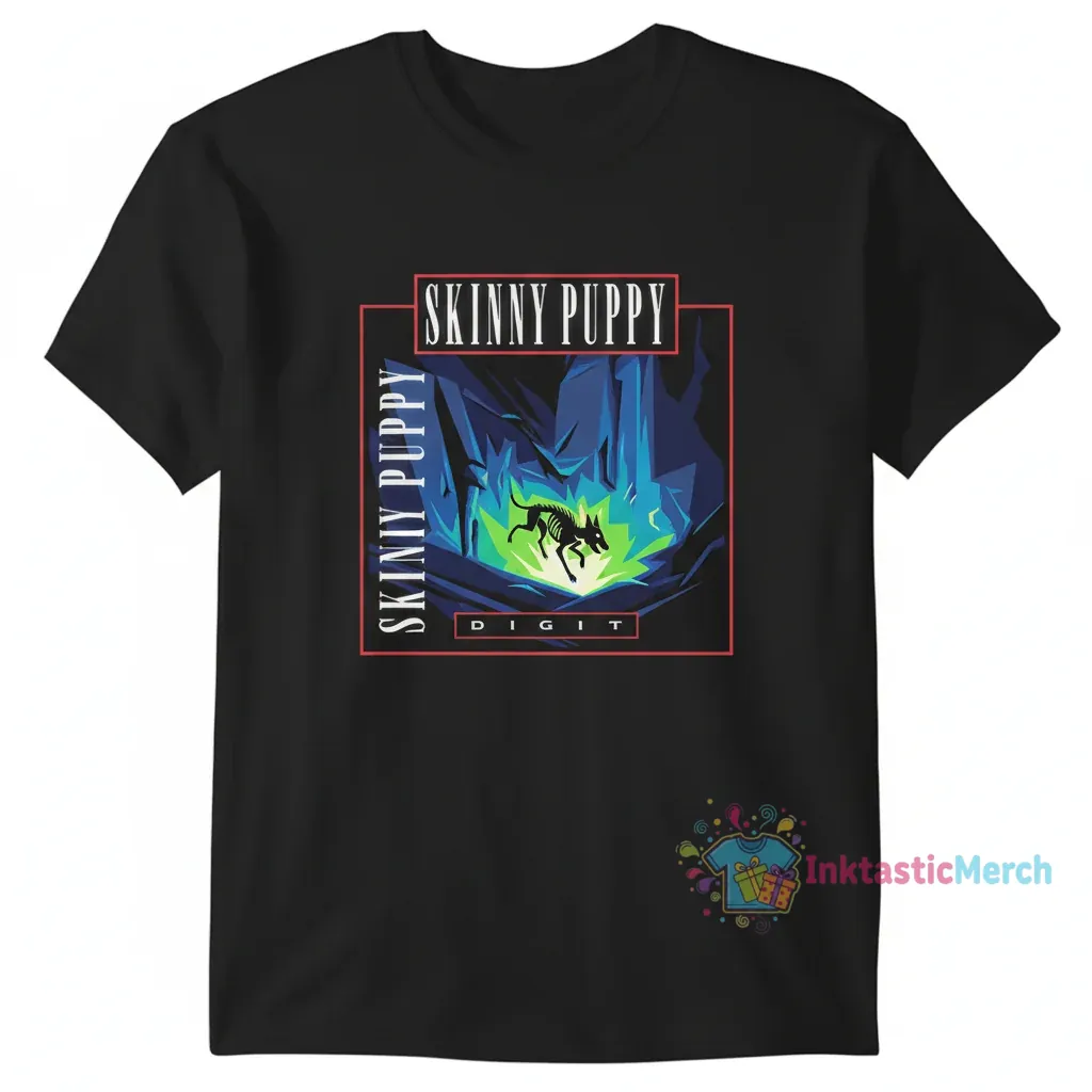 Skinny Puppy Dig It Youth Heavyweight T-Shirt - Black 1 Skinny Puppy Dig It Youth Heavyweight T-Shirt - Black