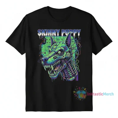 Skinny Puppy Merchandise Men's Heavyweight T-Shirt - Black, Size S