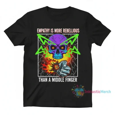 Skull Empathy: The Rebellious Graphic Tee