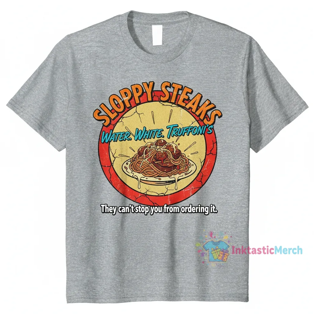 Sloppy Steaks "I Think You Should Leave" Heavyweight Tee - Sport Grey 1 Sloppy Steaks "I Think You Should Leave" Heavyweight Tee - Sport Grey