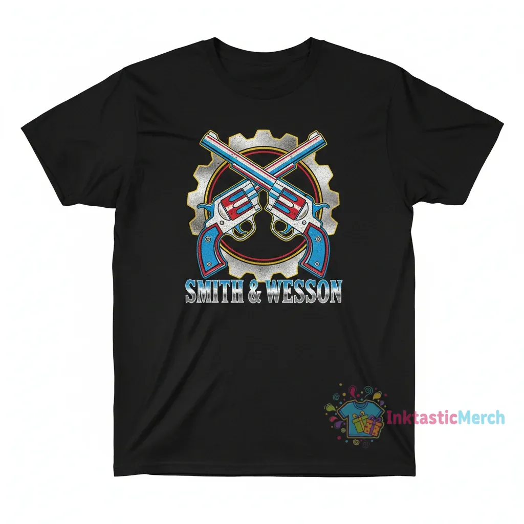 Smith and Wesson T-Shirt | Classic Logo Apparel 1 Smith and Wesson T-Shirt | Classic Logo Apparel