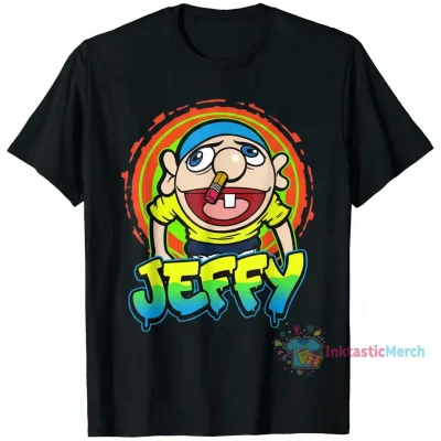 SML Jeffy Men's Heavyweight T-Shirt, Black, Size S - Durable & Comfortable Cotton