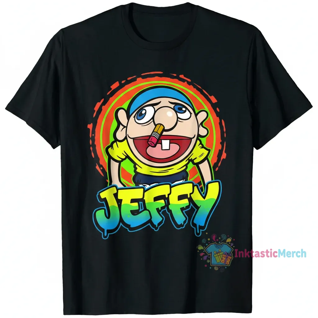 SML Jeffy Men's Heavyweight T-Shirt, Black, Size S - Durable & Comfortable Cotton 1 SML Jeffy Men's Heavyweight T-Shirt, Black, Size S - Durable & Comfortable Cotton