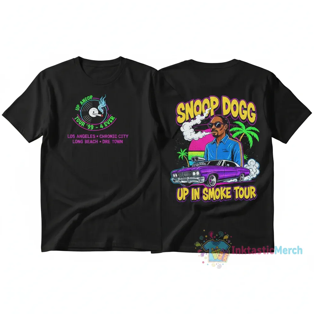 Snoop Dogg Up In Smoke Tour Double-Sided Tee 1 Snoop Dogg Up In Smoke Tour Double-Sided Tee