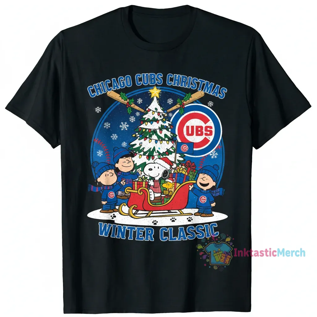 Snoopy & Charlie Brown Chicago Cubs Holiday Knit 1 Snoopy & Charlie Brown Chicago Cubs Holiday Knit