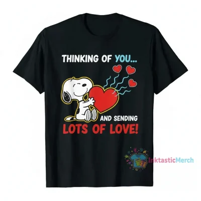 Snoopy Heart Thinking of You & Sending Love T-Shirt