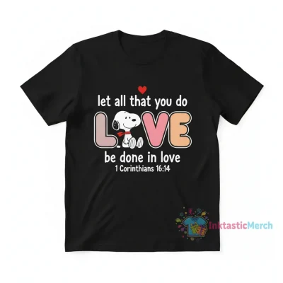 Snoopy Love & Faith Tee