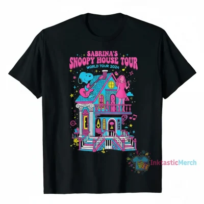 Snoopy Sabrina Carpenter House Tour T-Shirt | Official Merch
