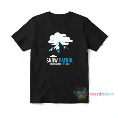 Snow Patrol Classic Men's Blank T-Shirt - Black, Size S