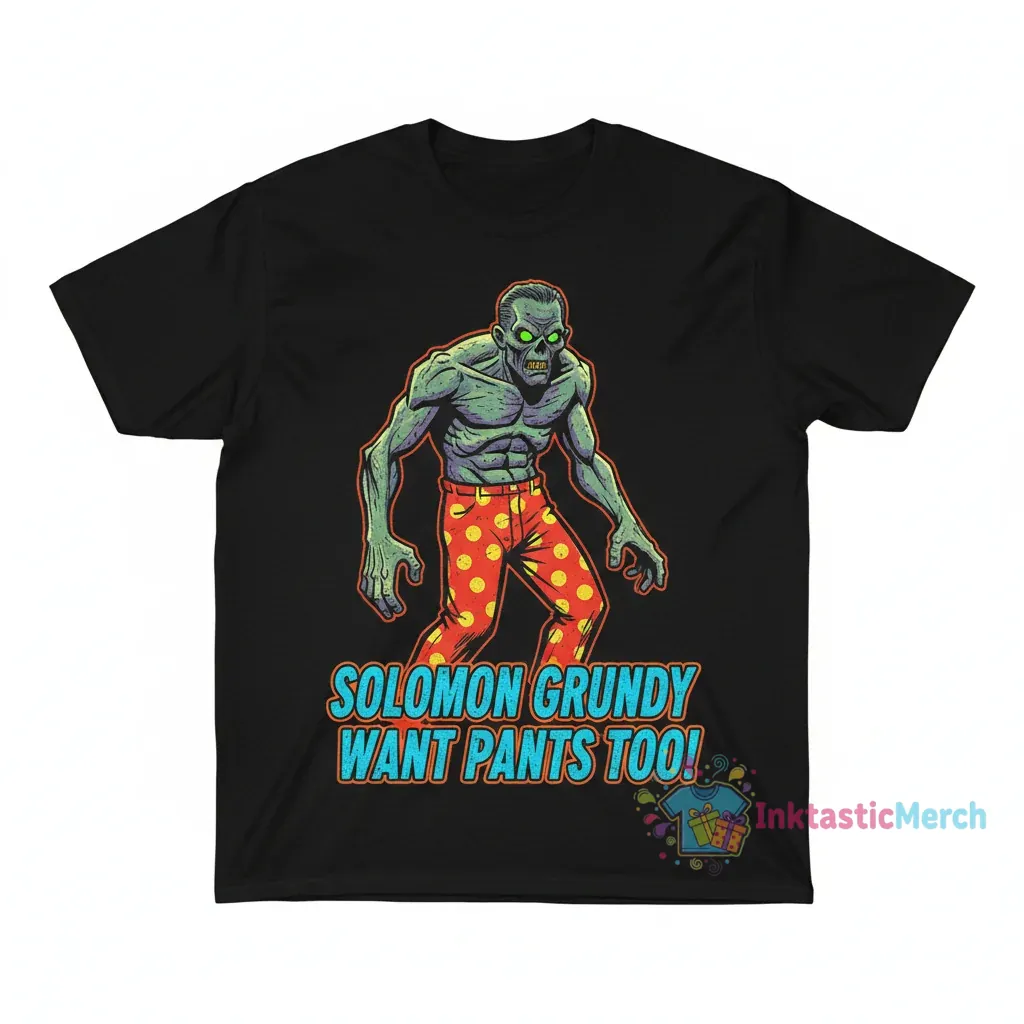 Solomon Grundy Wants Pants Too Tee - Durable, Comfortable, Stylish 1 Solomon Grundy Wants Pants Too Tee - Durable, Comfortable, Stylish