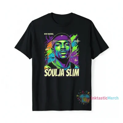 Soulja Slim Vintage Hip-Hop T-Shirt - Men's Heavyweight Black (Size S)