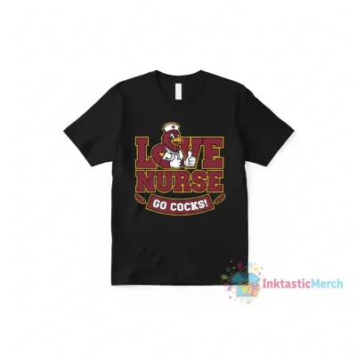 South Carolina Gamecocks Love Nurse Go Cocks T-Shirt | Officially Licensed Apparel
