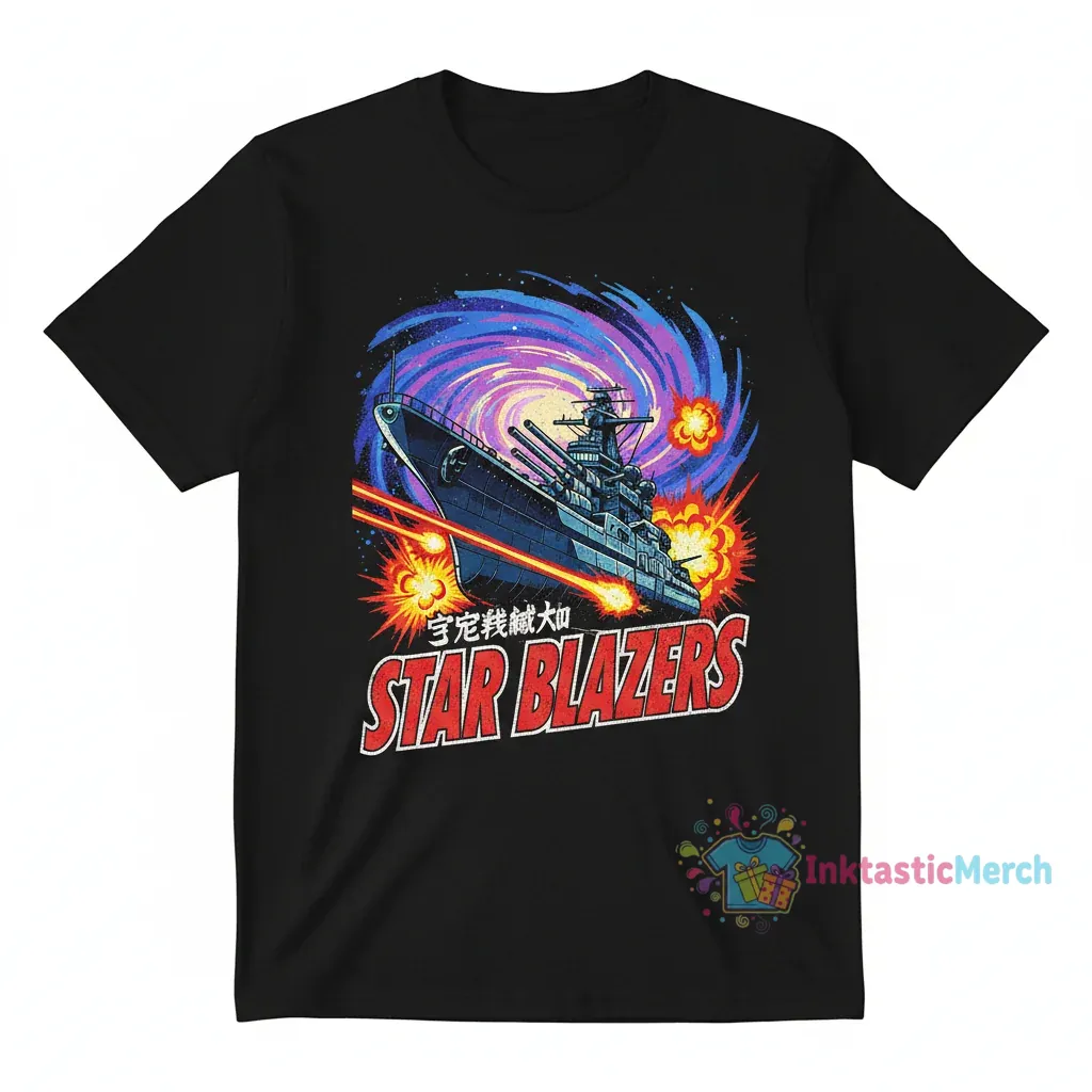STAR BLAZERS YAMATO ANIME CLASSIC TEE 1 STAR BLAZERS YAMATO ANIME CLASSIC TEE