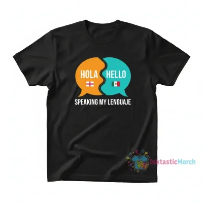 Spanglish Heavyweight T-Shirt for Men - Durable & Stylish Black