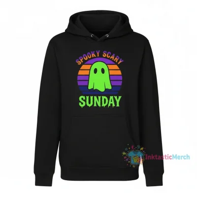 Spooky Scary Sunday Hoodies - Comfortable & Durable