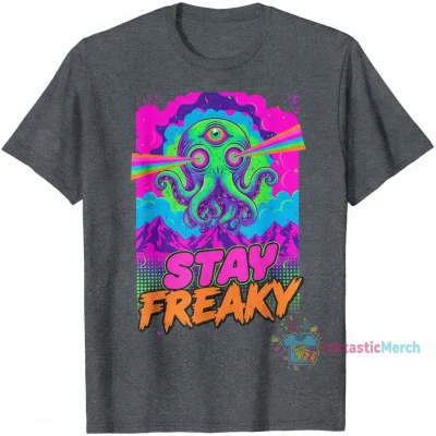 Stay freaky T-shirt Men's Heavyweight T-shirt M Sport grey