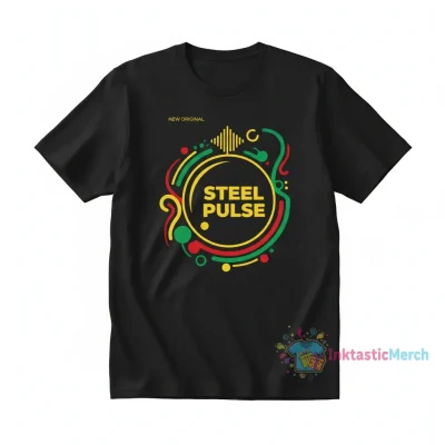 Steel Pulse Reggae Fan T-Shirt - Men's Heavyweight Cotton - Black