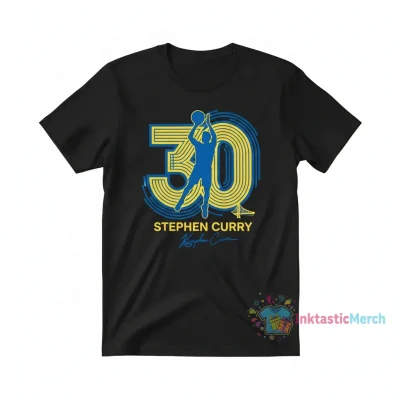 Steph Curry 30 Golden State Warriors Signature Silhouette T-Shirt